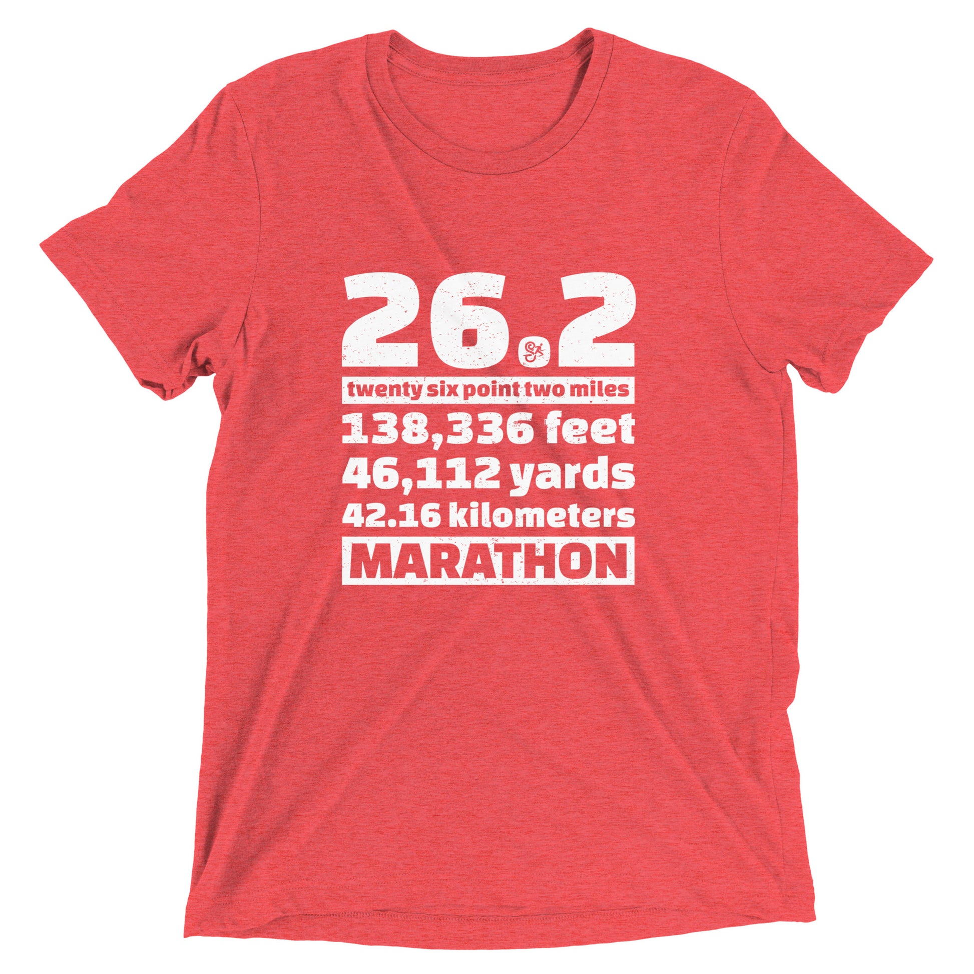 26.2 marathon measures t-shirt - red