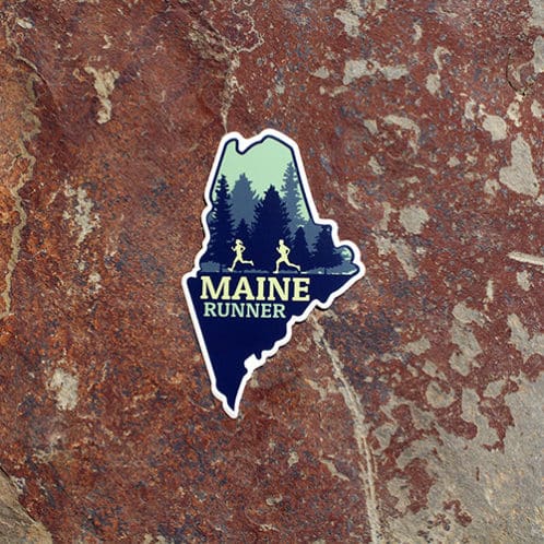 Maine Running Sticker