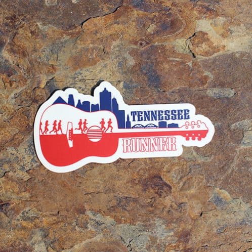 Tennessee Running Sticker - Guitar