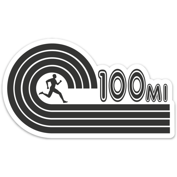 100 Mile Ultramarathon Sticker