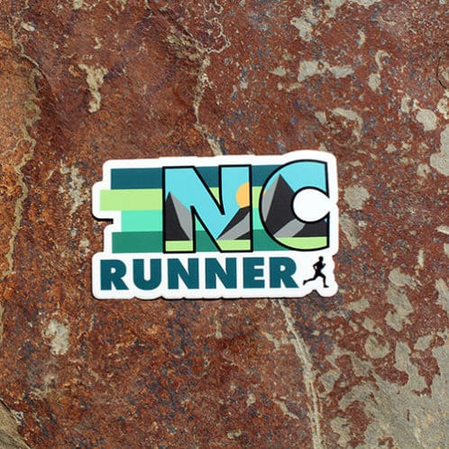 Retro North Carolina Running Sticker