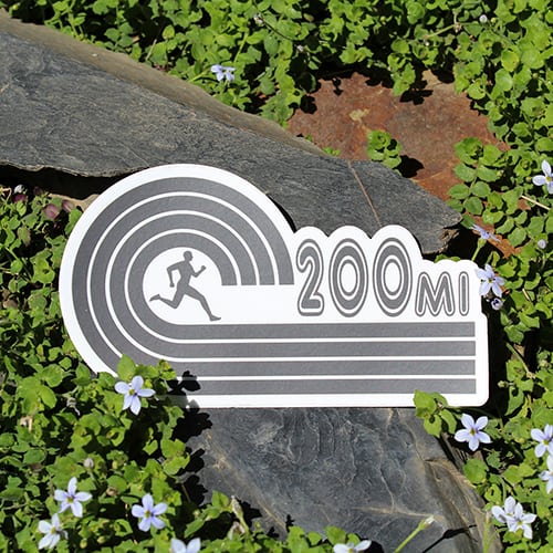 200 Mile Ultramarathon Sticker