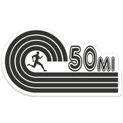50 Mile Ultramarathon Sticker