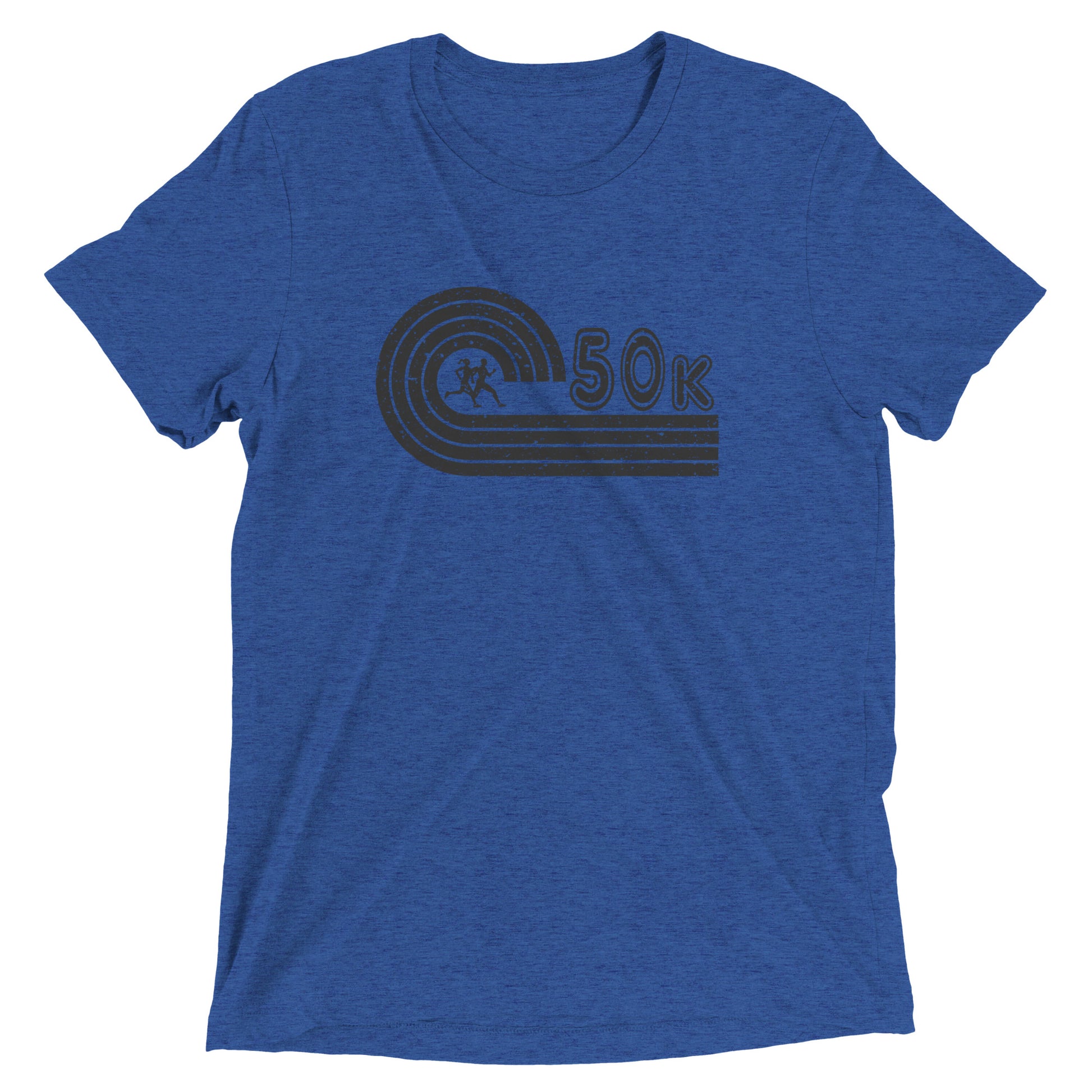 retro 50k ultramarathon t-shirt - true royal