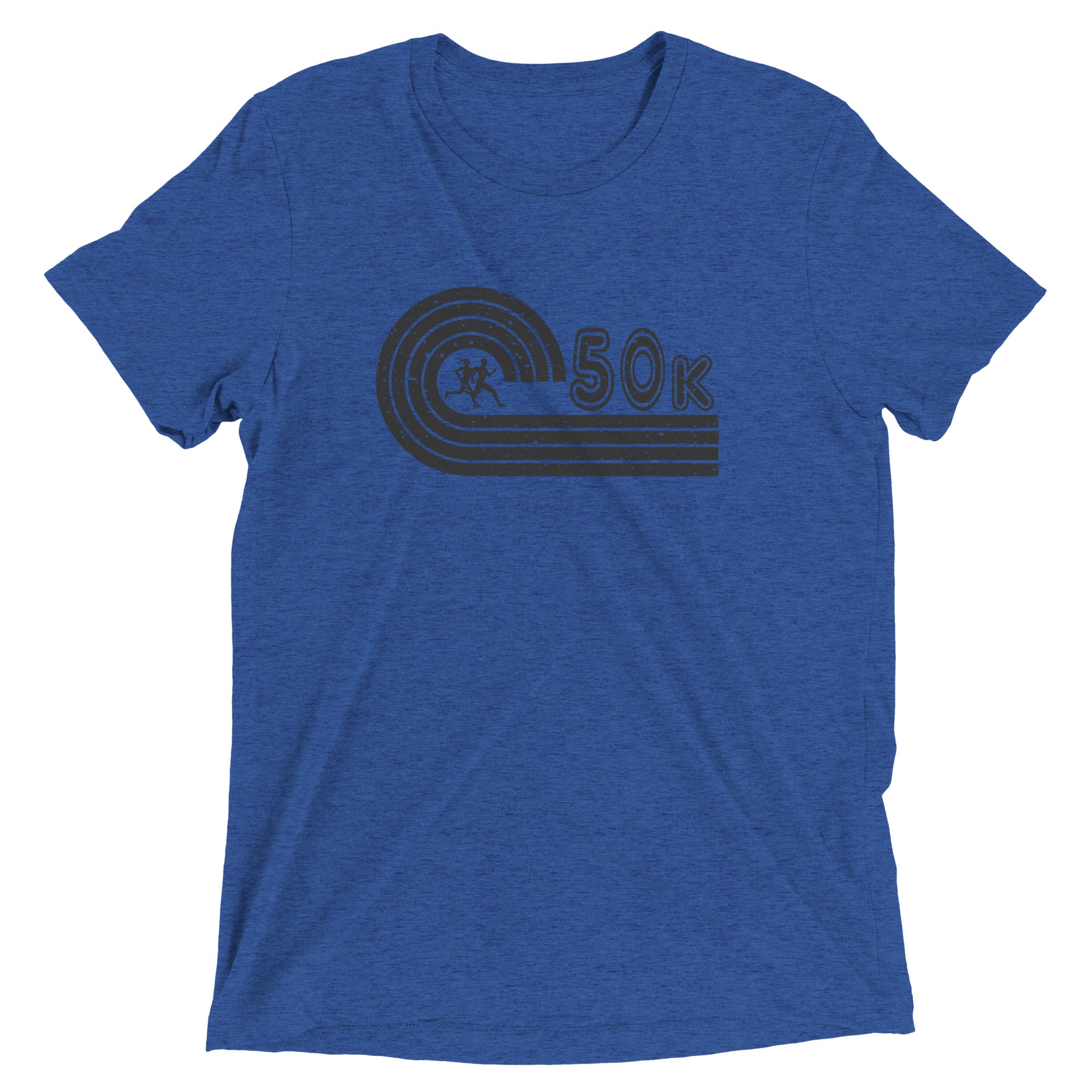 retro 50k ultramarathon t-shirt - true royal