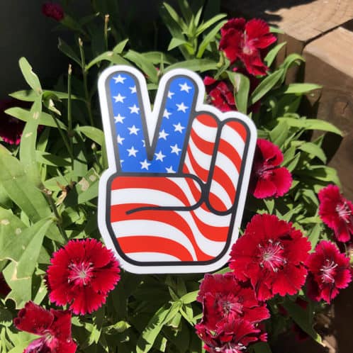 '76 Groovy Freedom & Peace Sticker