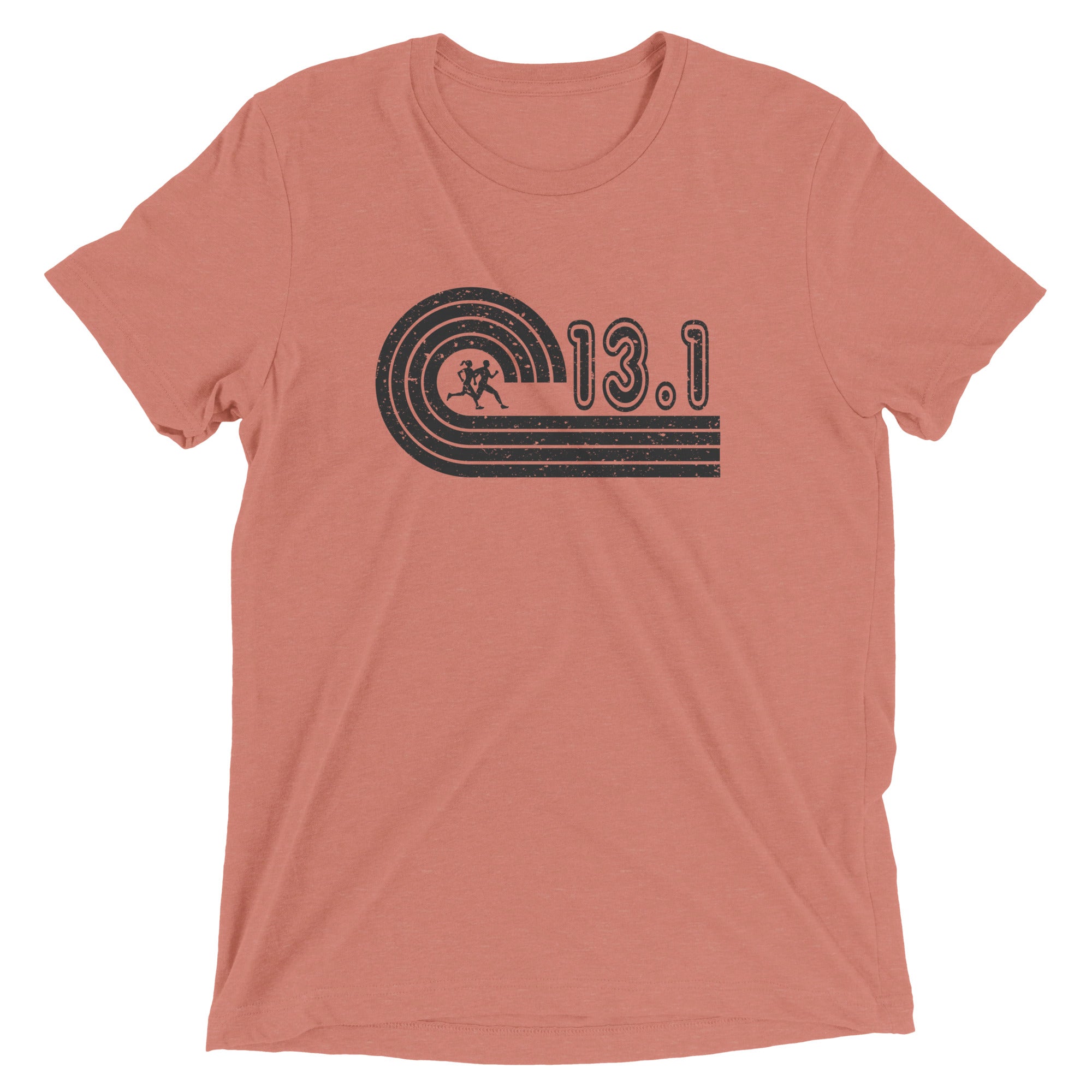 retro 13.1 half marathon t-shirt - mauve