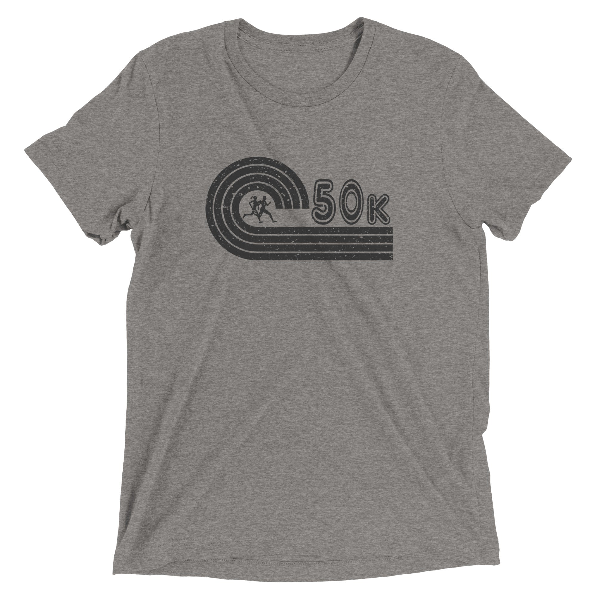 retro 50k ultramarathon t-shirt - grey