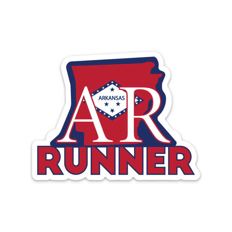 Arkansas Running Sticker