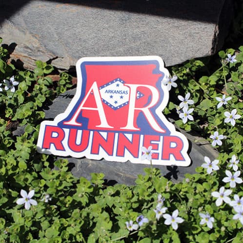 Arkansas Running Sticker