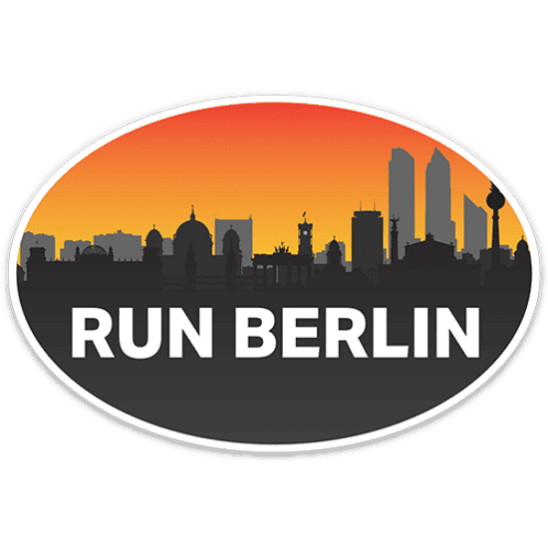 Run Berlin Oval Sticker