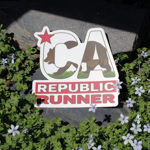California Republic Running Sticker