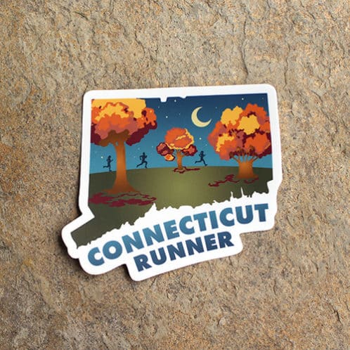 Connecticut Running Sticker