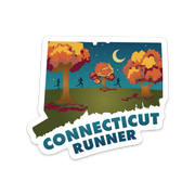 Connecticut Running Sticker