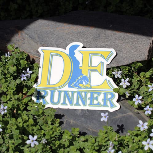 Delaware Running Sticker