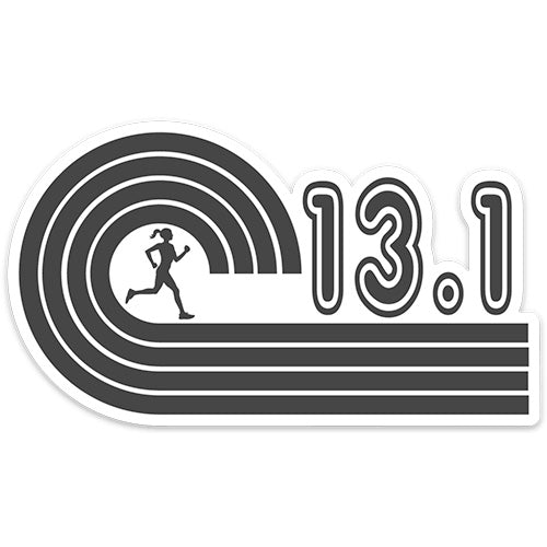 Female 13.1 Running Sticker