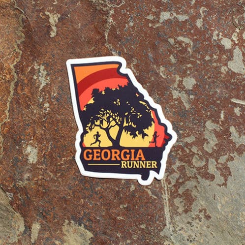 Georgia Running Sticker