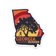Georgia Running Sticker