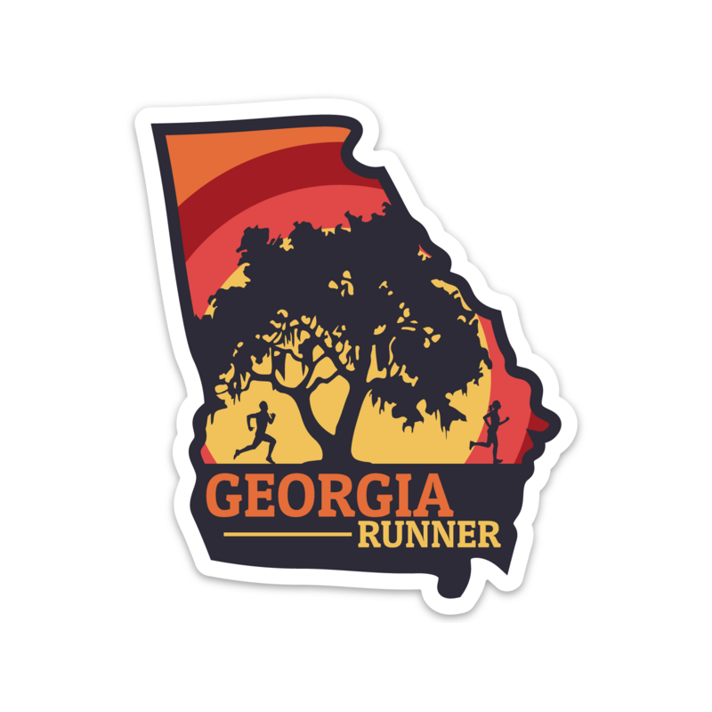 Georgia Running Sticker