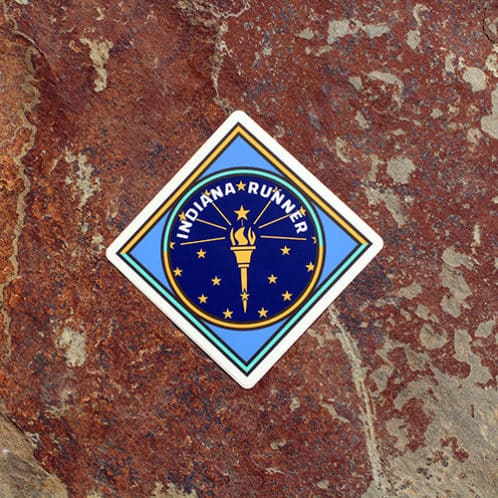 Indiana Running Sticker