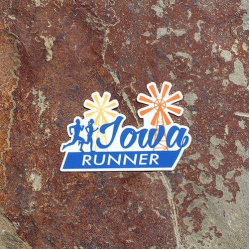 Iowa Running Sticker