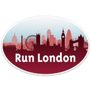 Run London Oval Sticker