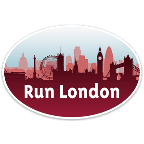 Logo of Run London with a silhouette of London's skyline.