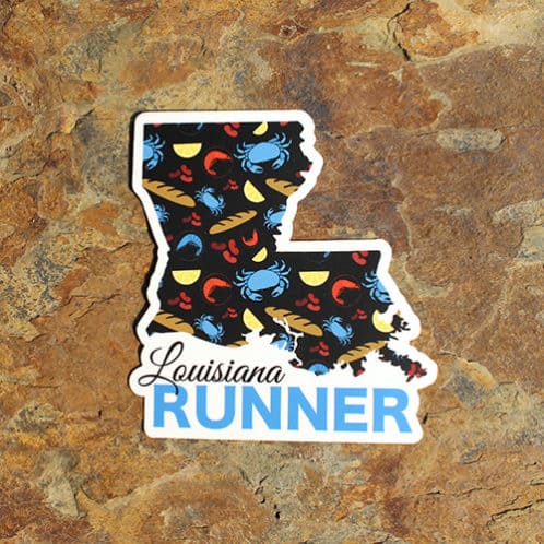Louisiana Running Sticker
