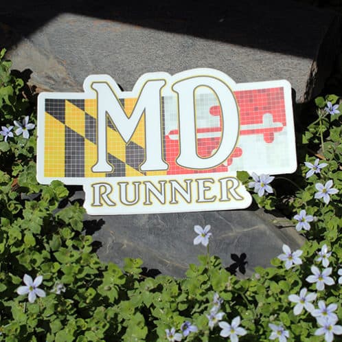 Maryland Running Sticker