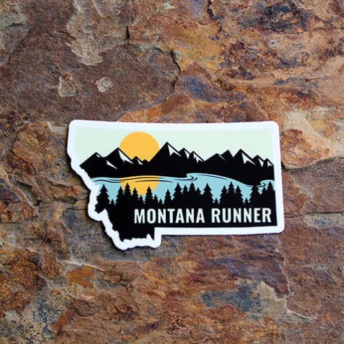 Montana Running Sticker
