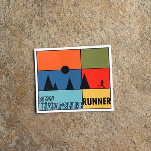 New Hampshire Running Sticker