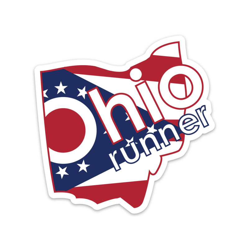 Ohio Running Sticker