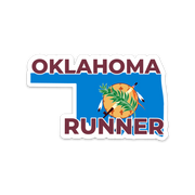 Oklahoma Running Sticker