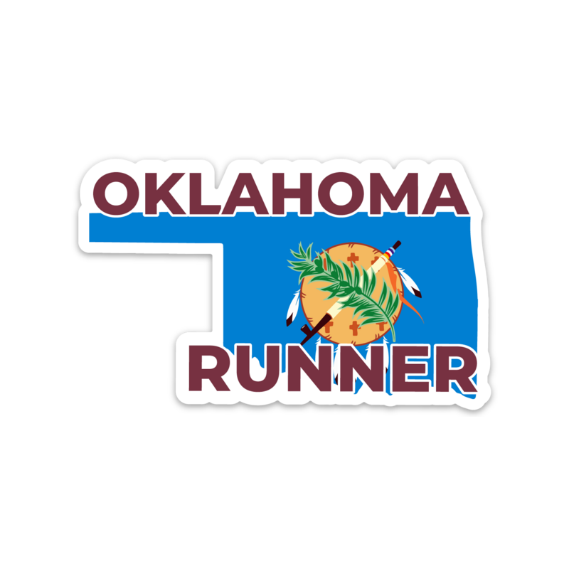 Oklahoma Running Sticker