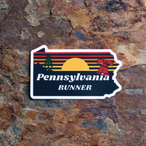 Pennsylvania Running Sticker