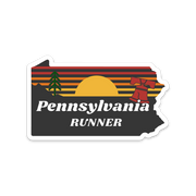 Pennsylvania Running Sticker