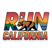 Run California Sticker