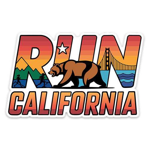 Run California Sticker