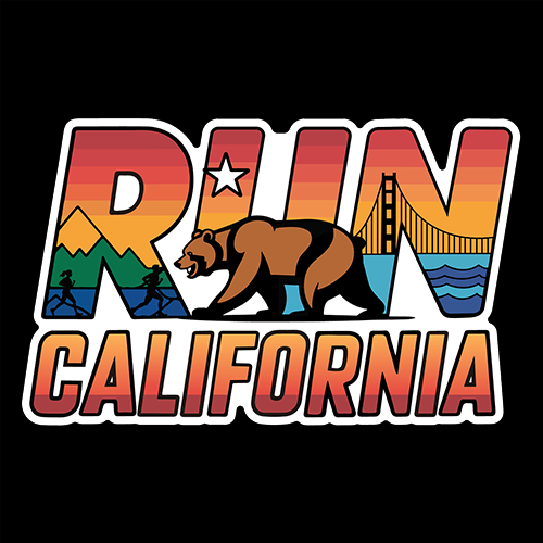 Run California Sticker