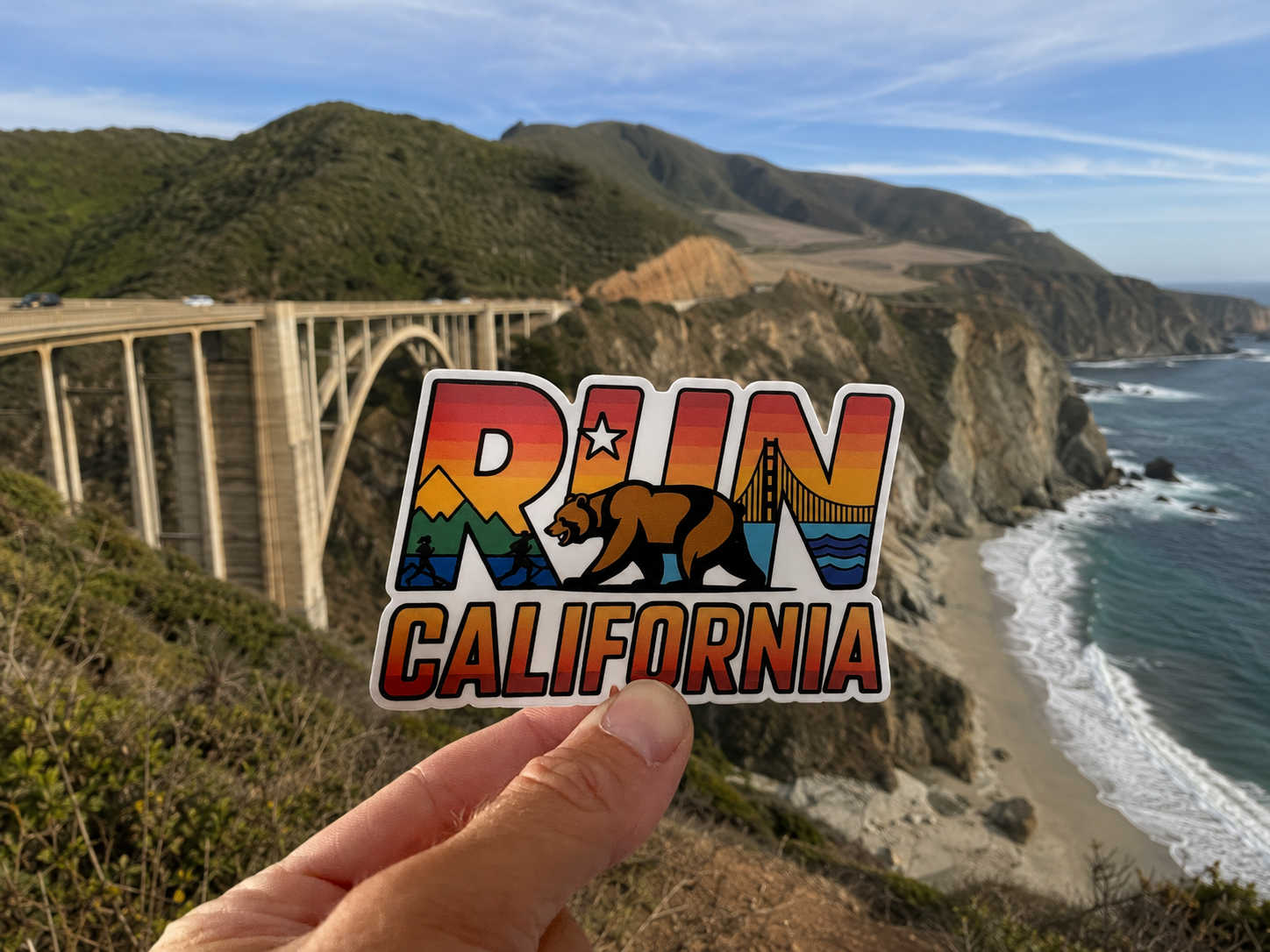 California Running Sticker Collection