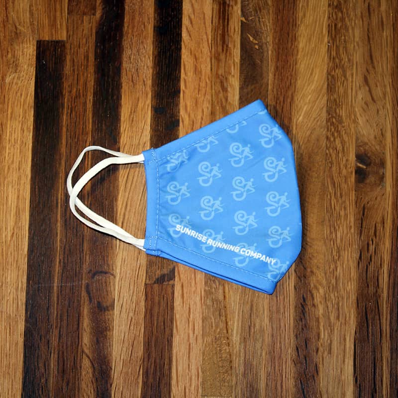 SRC Face Cover product mockup - blue