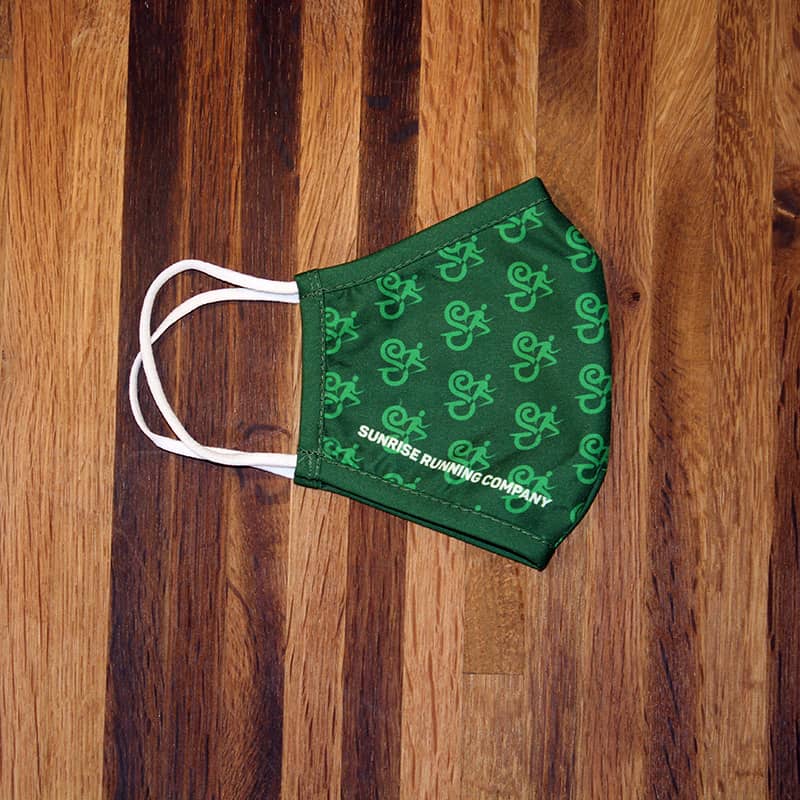 SRC Face Cover product mockup - green
