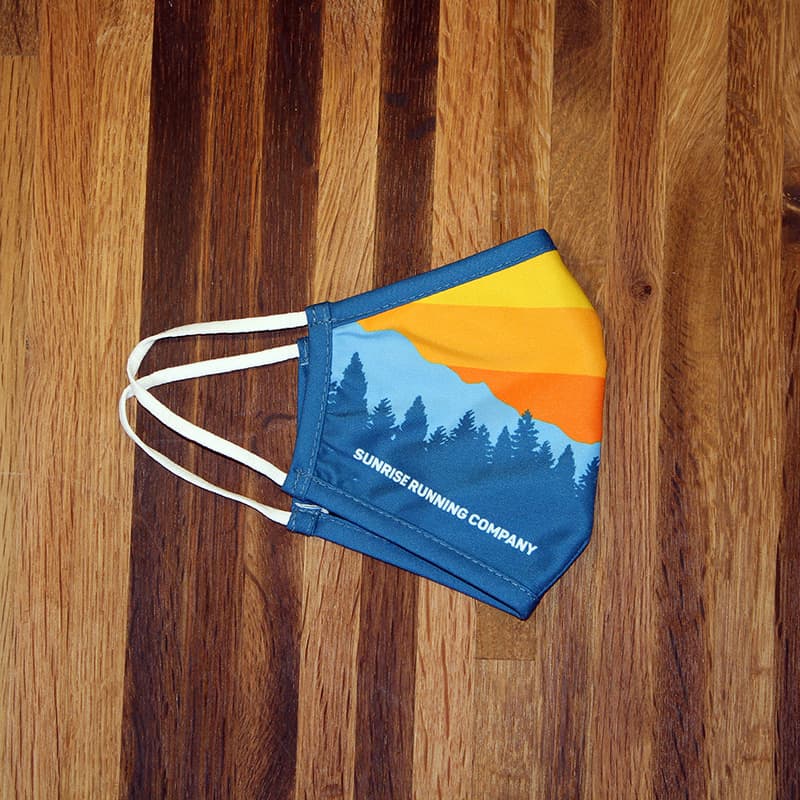 SRC Face Cover Mountain Sunrise Design product mockup
