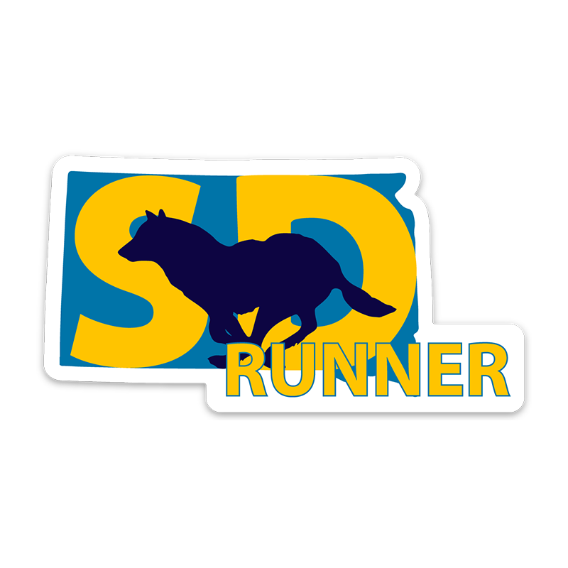 South Dakota Running Sticker