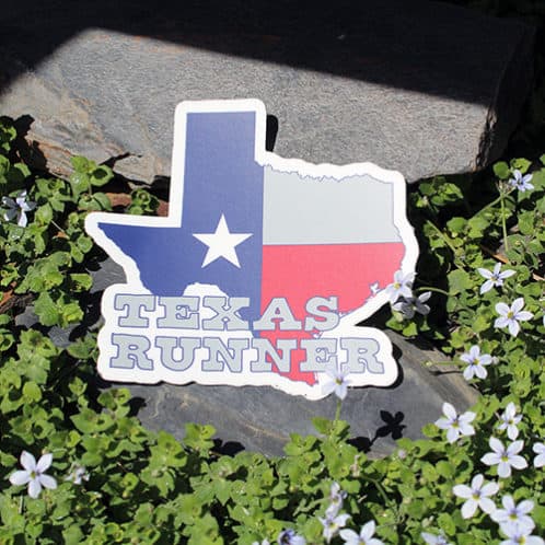 Texas Running Sticker