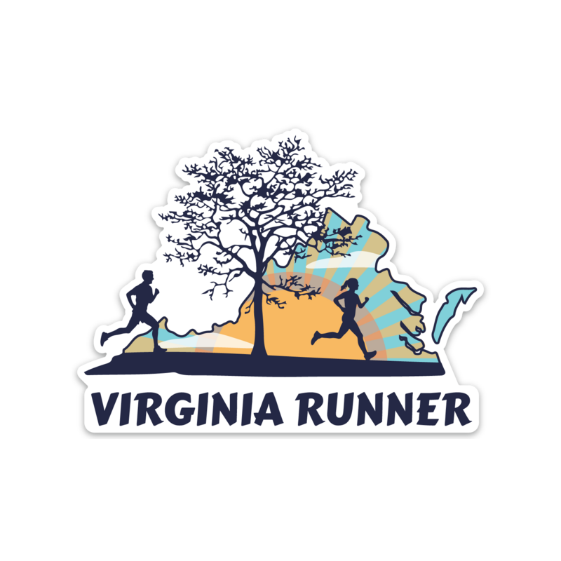 Virginia Running Sticker