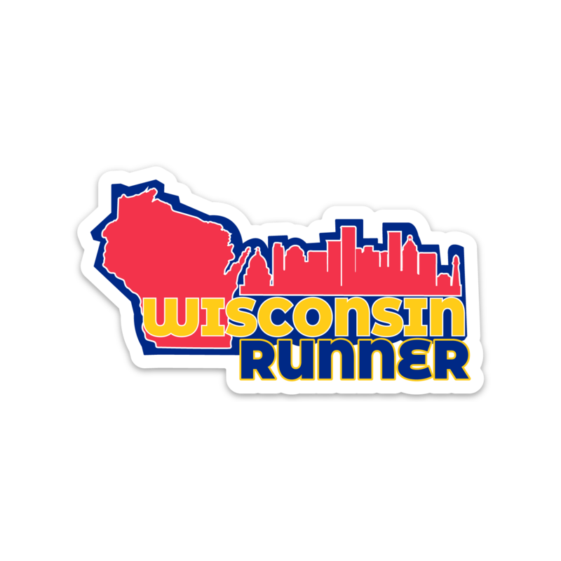 Wisconsin Running Sticker