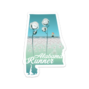 Alabama Running Sticker