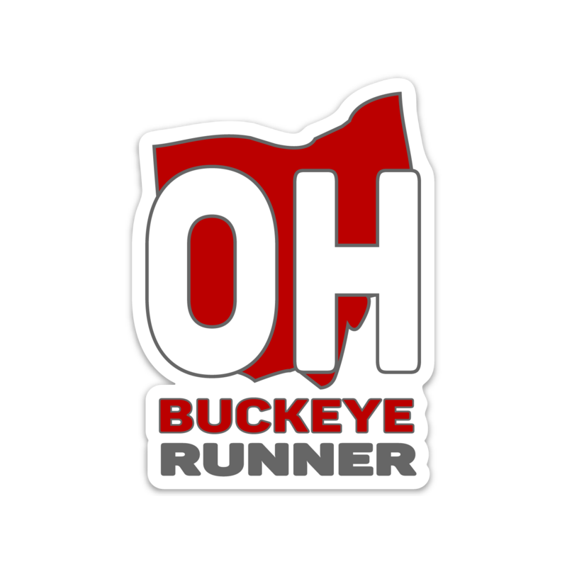 Buckeye Running Sticker