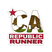 California Republic Running Sticker